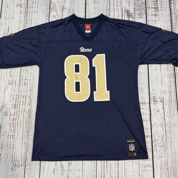 Reebok Torry Holt #81 St. Louis Rams Jersey Men’s L Navy Mesh NFL Vintage - Picture 1 of 7